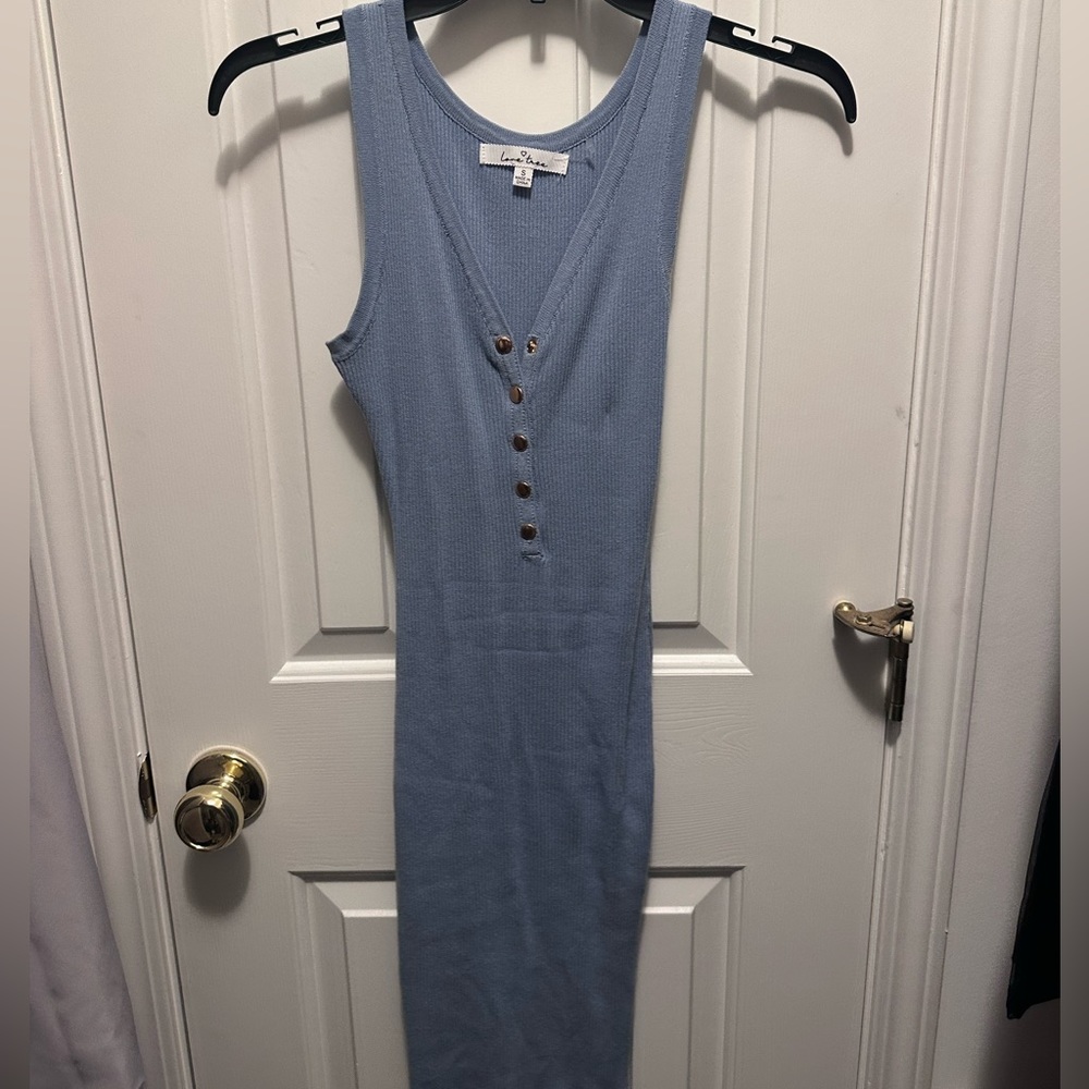 Baby blue dress